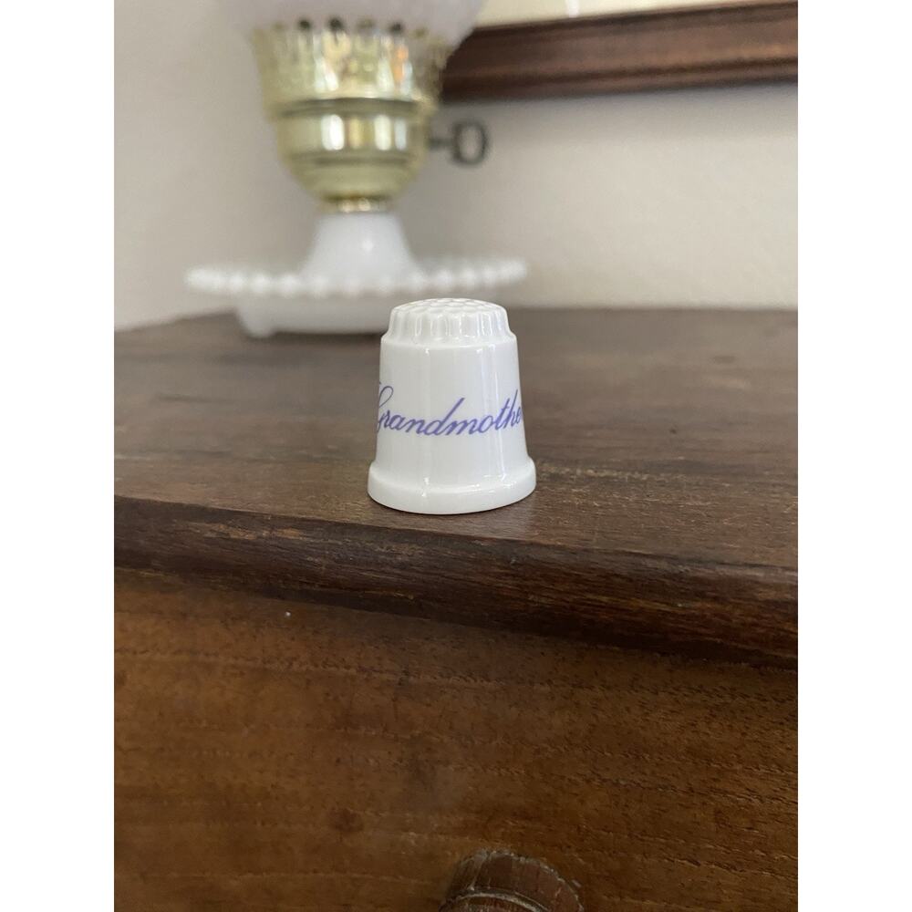 Vintage House Of Goebel West Germany "Grandmother" Porcelain Thimble Cottagecore